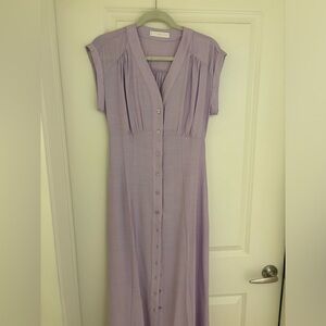 MNG light purple long dress